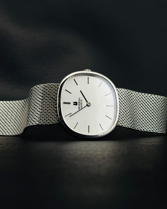 Universal Genève Sigma Matte Silver Ellipse