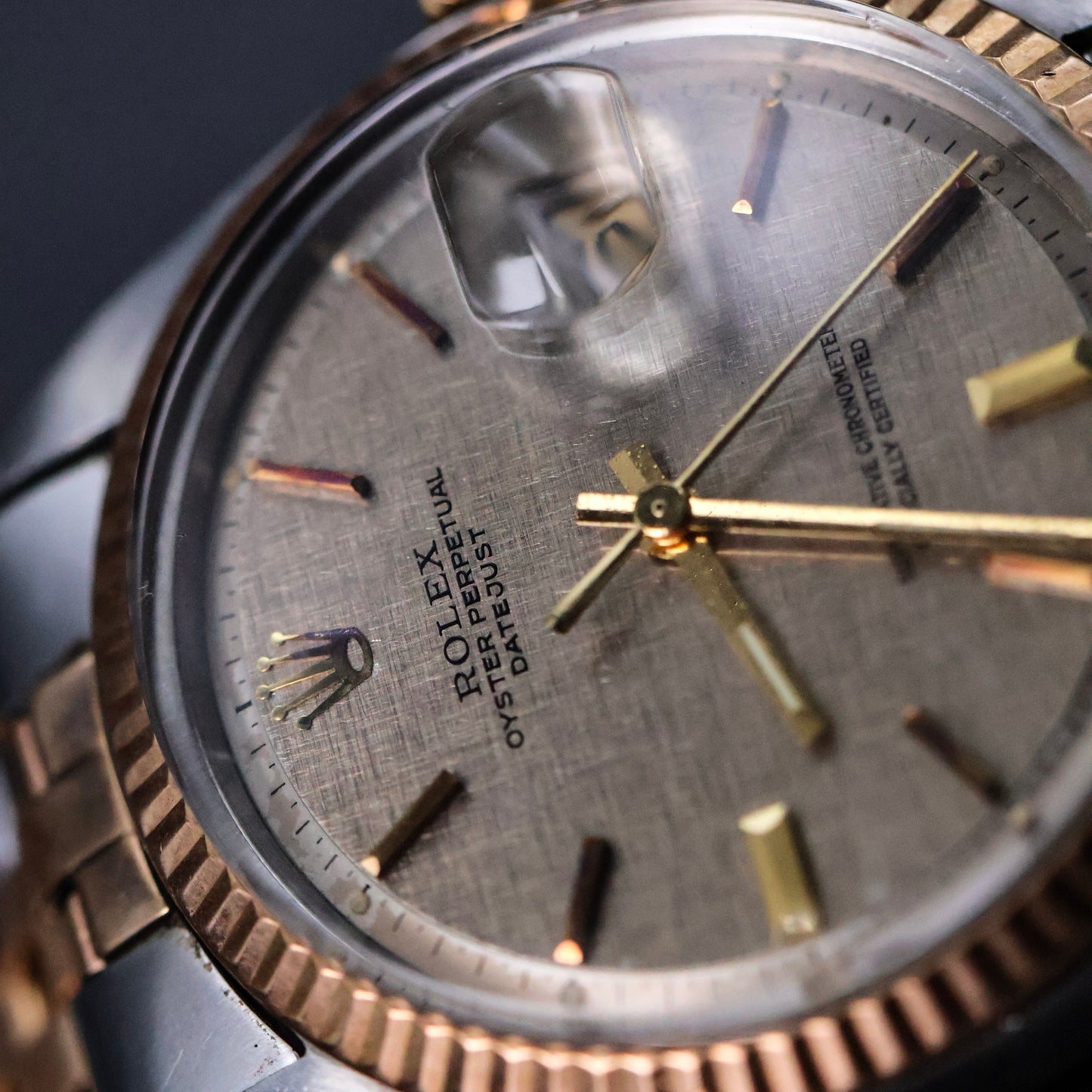 Rolex Datejust Grey Linen Dial