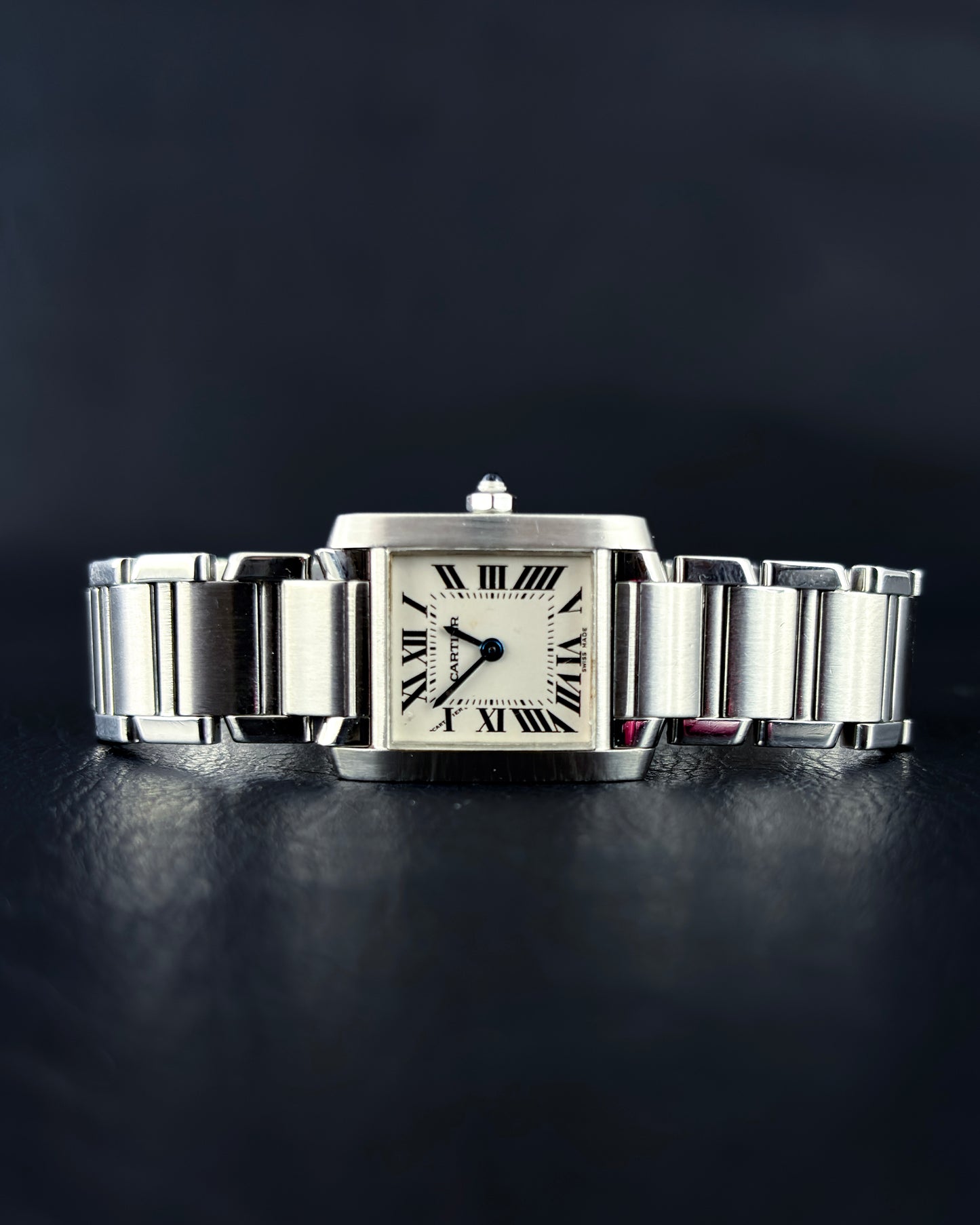 Cartier Tank Française 2384 | Full Stainless Steel | Original Vintage Box Included