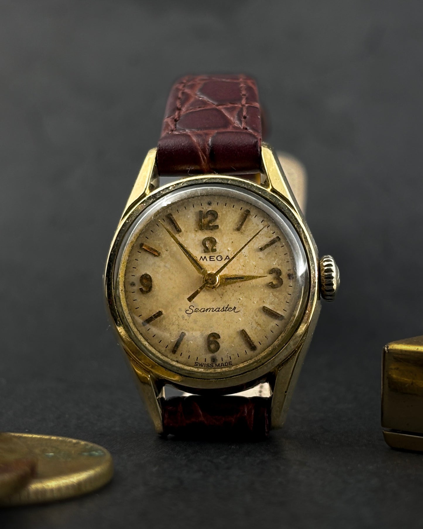 Omega Seamaster Cocktail Watch | 10K Gold Top | 1950s