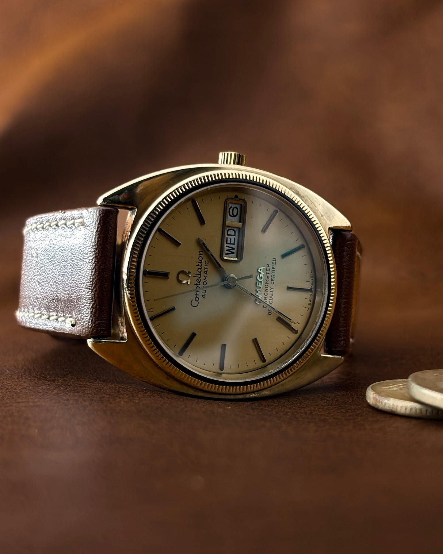 Omega Constellation | C-Shape | CD 166.0247 | Gold-Cap