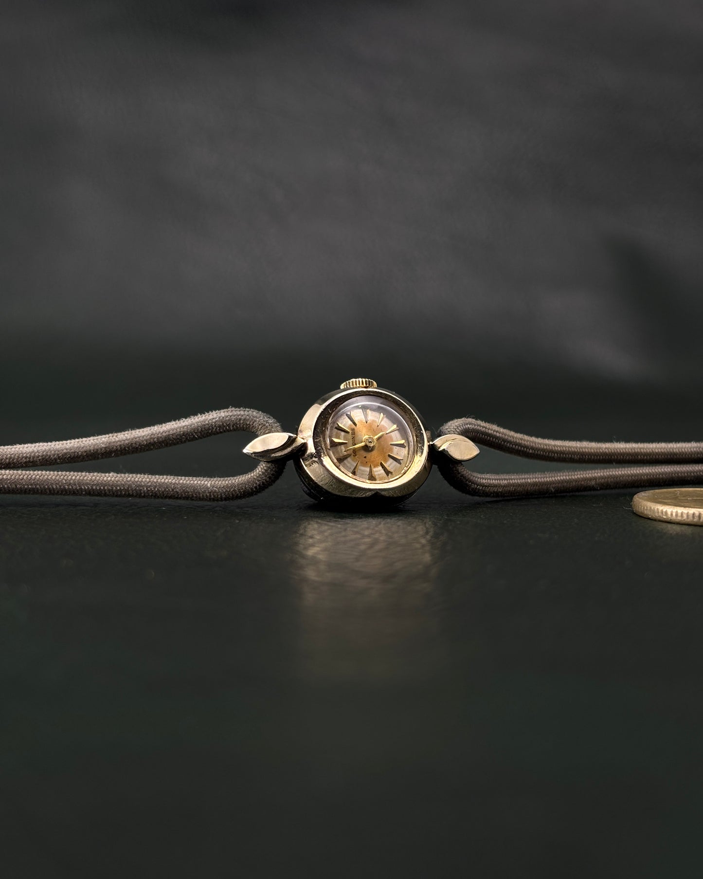 Longines Ladies Cocktail Watch- Gold Cap