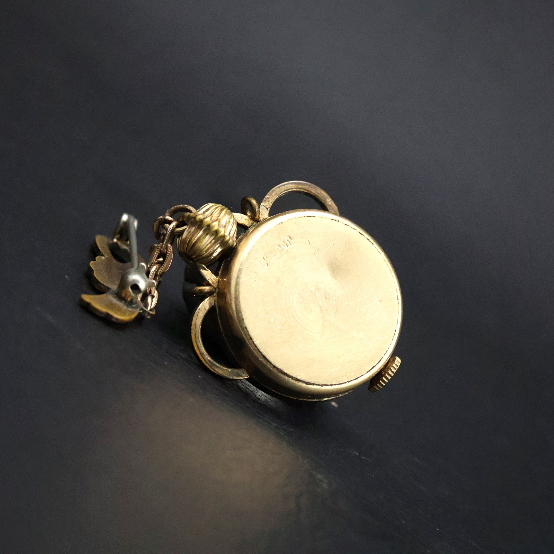 Lonville Globe Pendant Brooch Watch