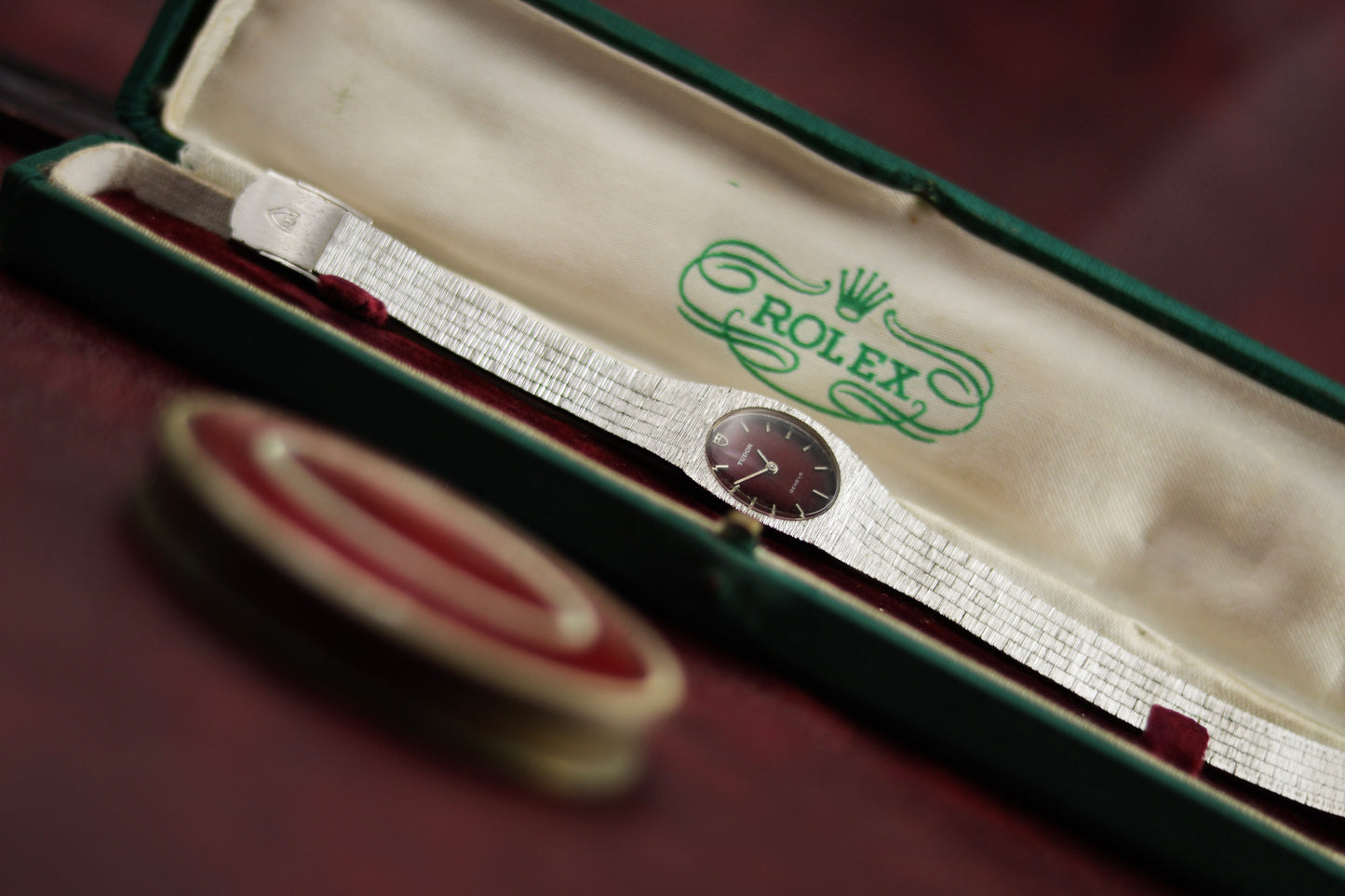 Tudor Lady | Ruby Red Dial | Textured