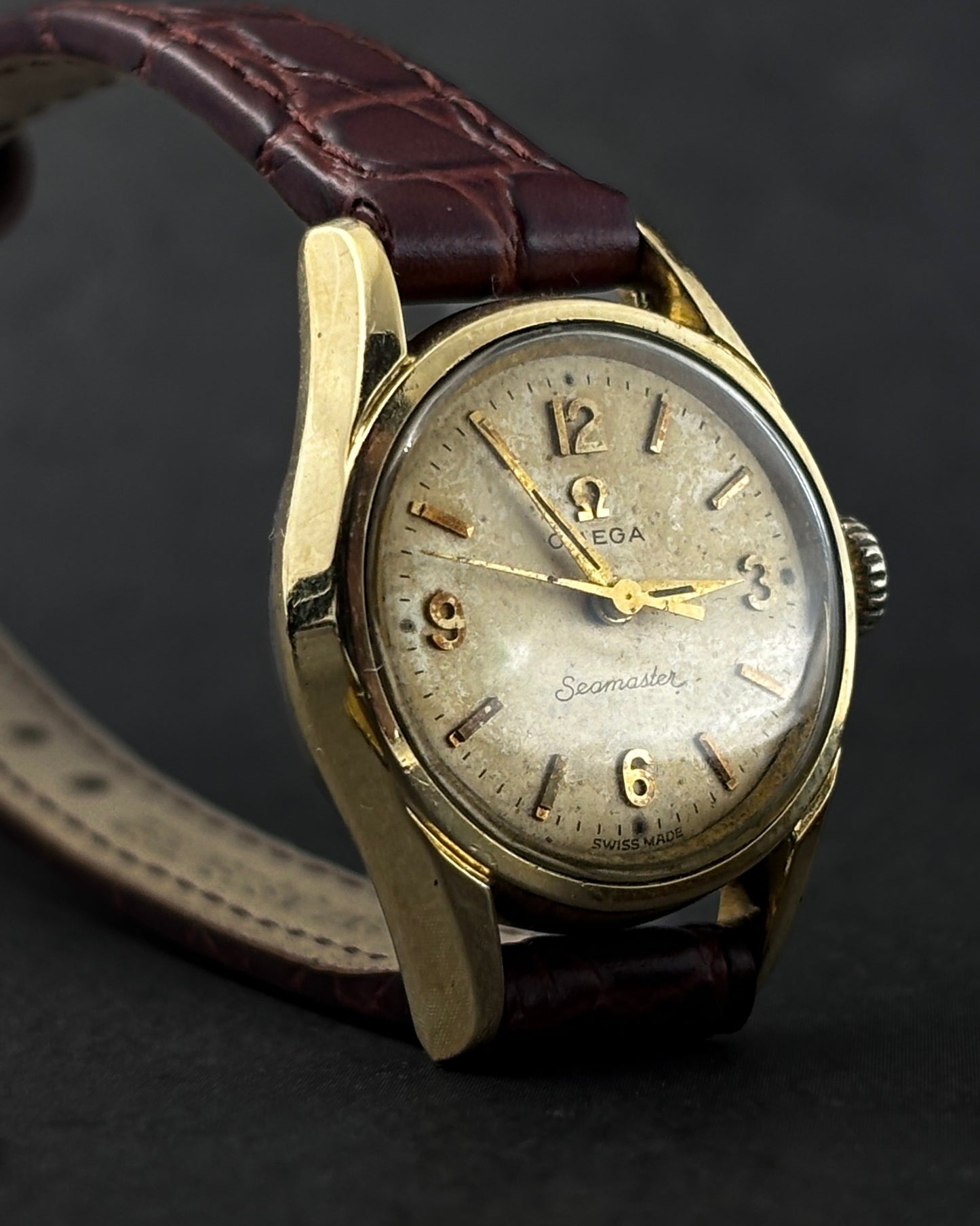 Omega Seamaster Cocktail Watch | 10K Gold Top | 1950s