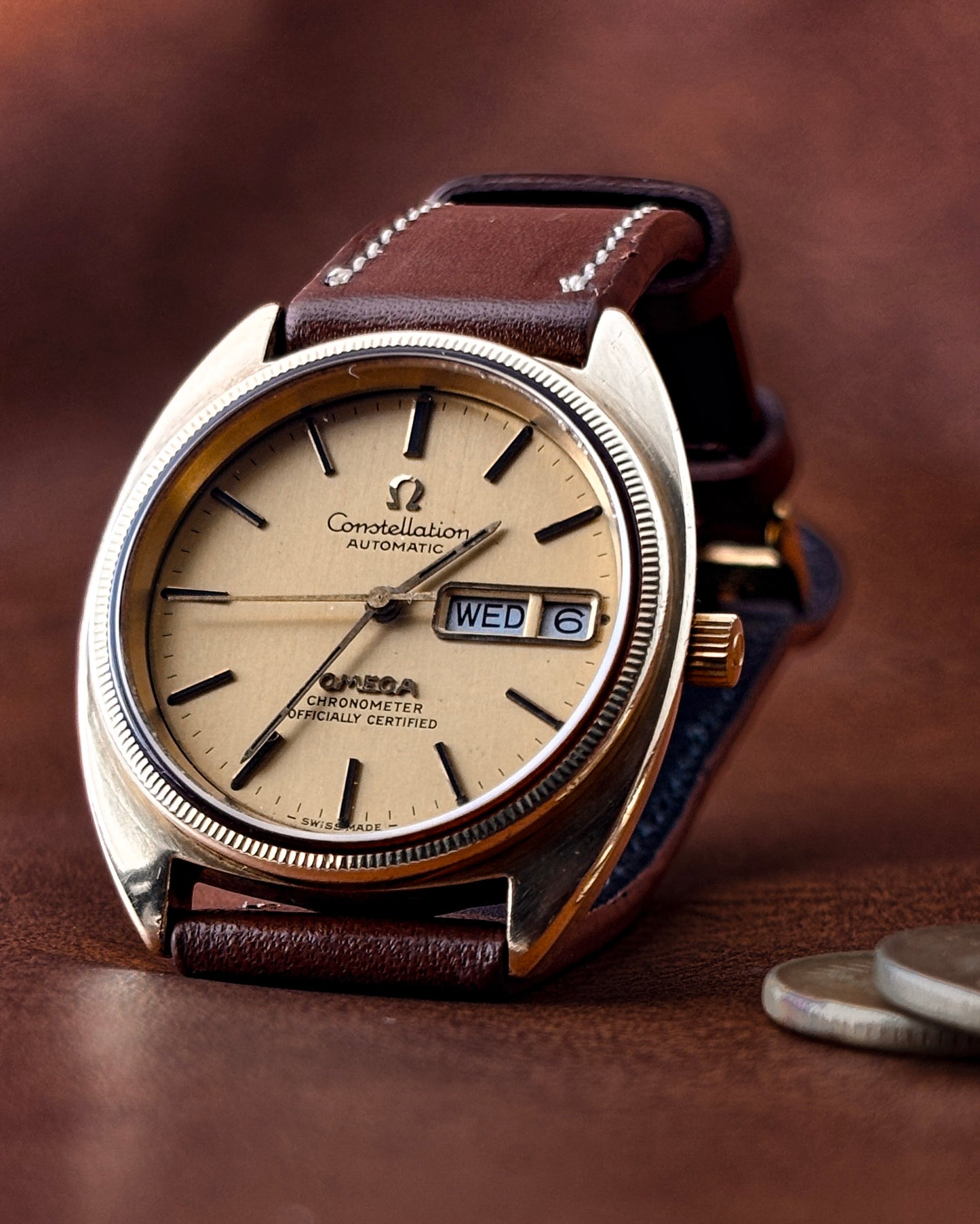 Omega Constellation | C-Shape | CD 166.0247 | Gold-Cap