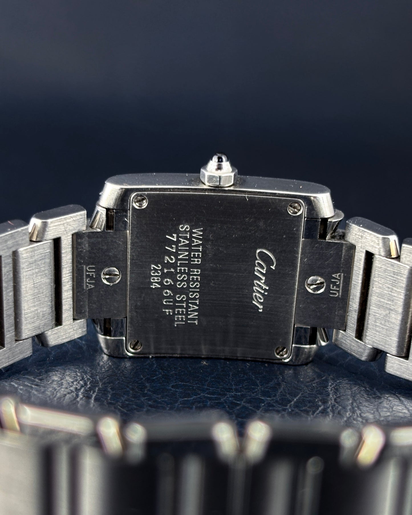 Cartier Tank Française 2384 | Full Stainless Steel | Original Vintage Box Included