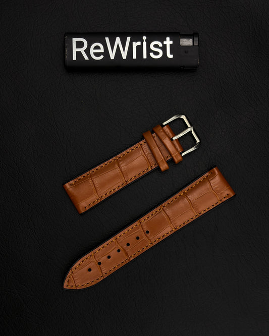 Leather Silicone Hybrid Band - Tan