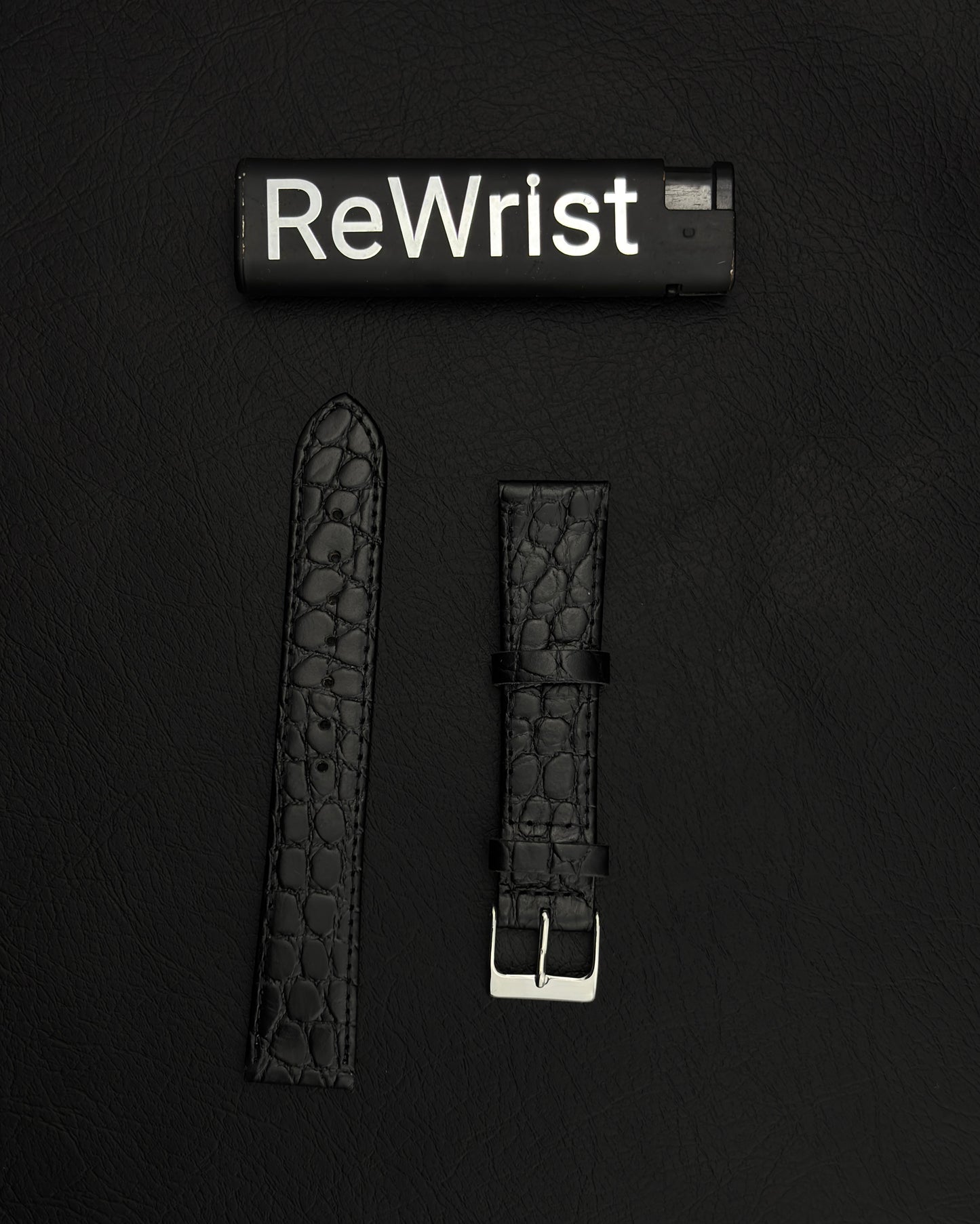 Italian Leather Strap - Black