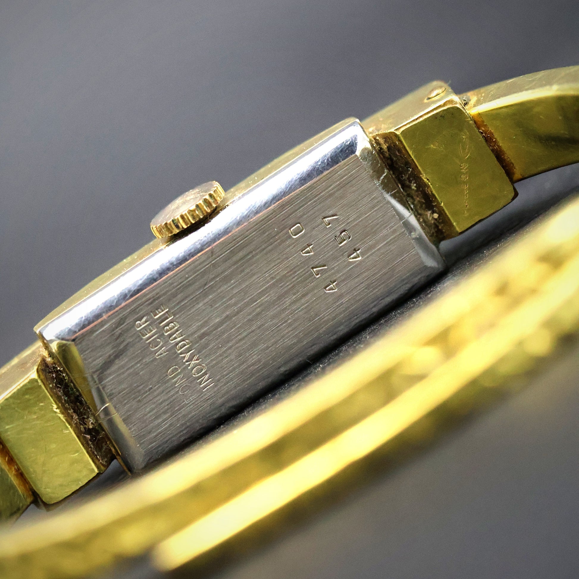 Consul Gold Hammered-Texture Bangle Watch