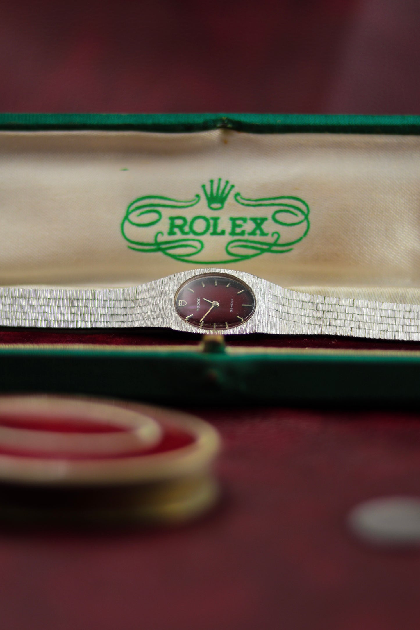 Tudor Lady | Ruby Red Dial | Textured