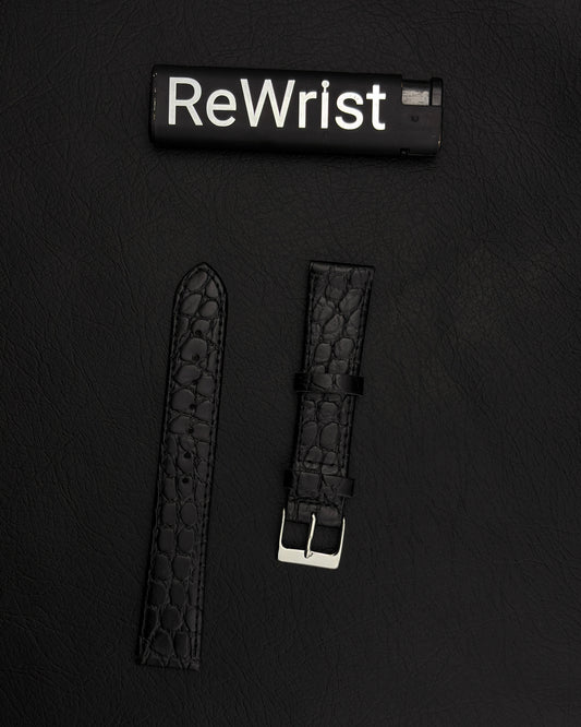 Italian Leather Strap - Black