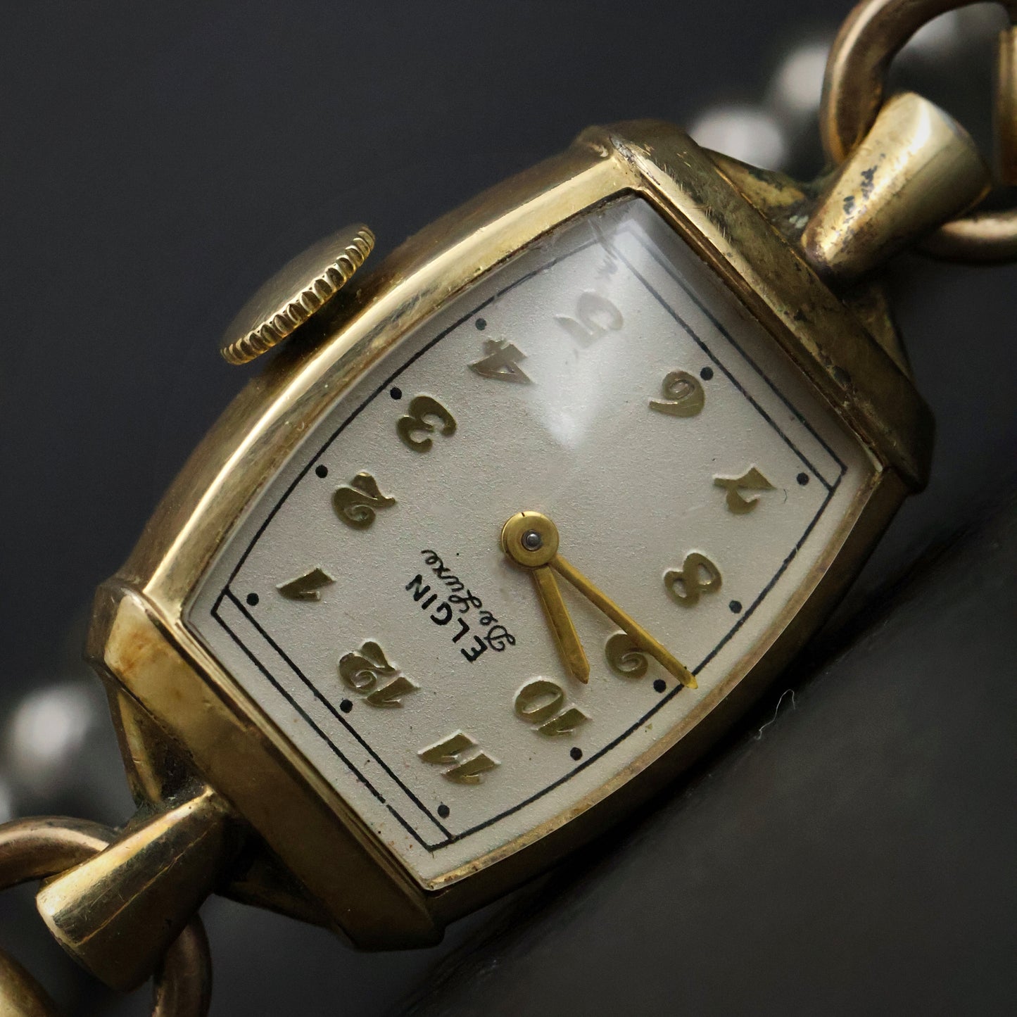 Elgin De Luxe Gold-Filled Tonneau Ladies' Watch