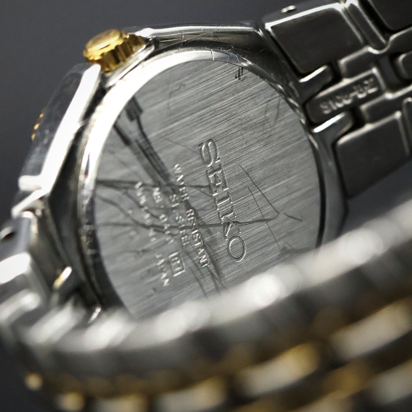 Seiko Two-Tone Scalloped Bezel with Date