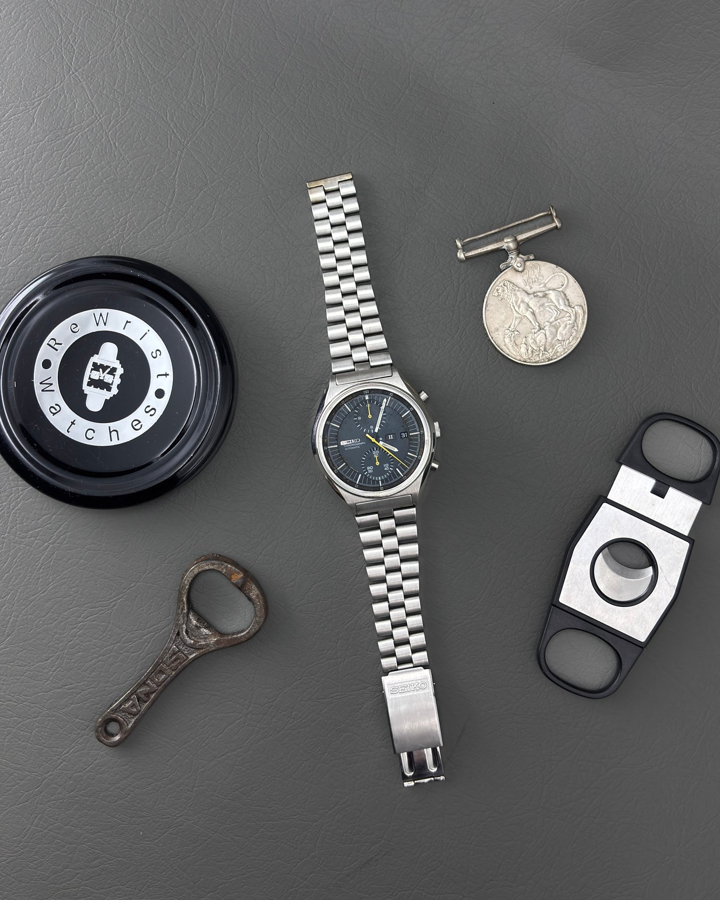 Seiko Jumbo Chronograph - America version - Stelux bracelet