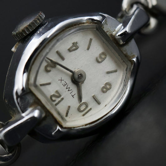 Timex Silver Oval Bangle