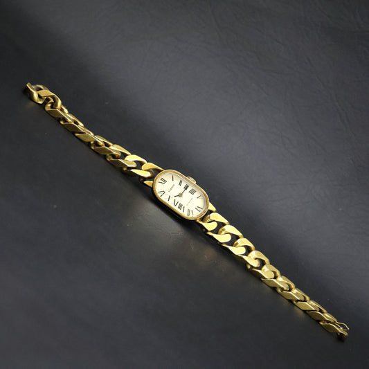 Tissot Stylist Gold Curb-Chain Ladies' Watch
