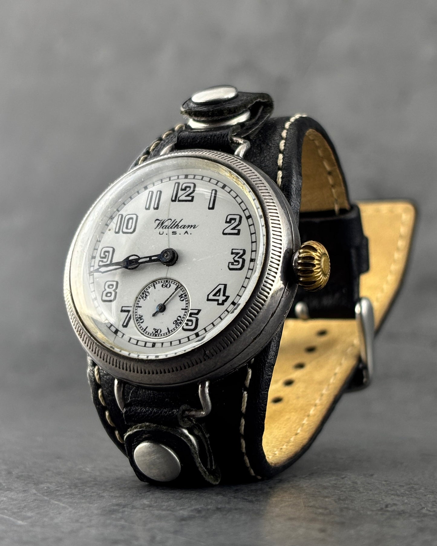 Waltham USA WWI Trench Watch - Sterling Silver- 1916