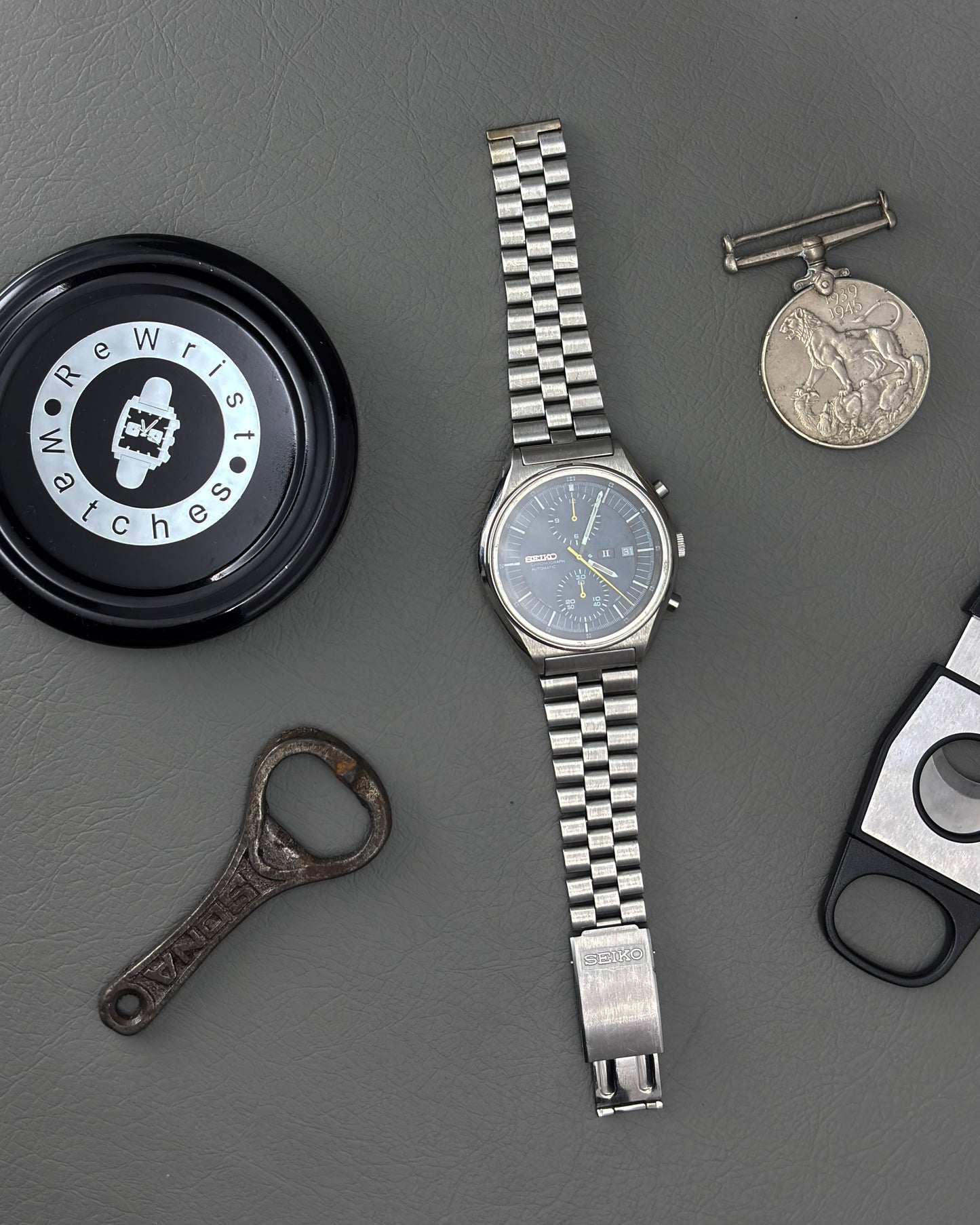 Seiko Jumbo Chronograph - America version - Stelux bracelet