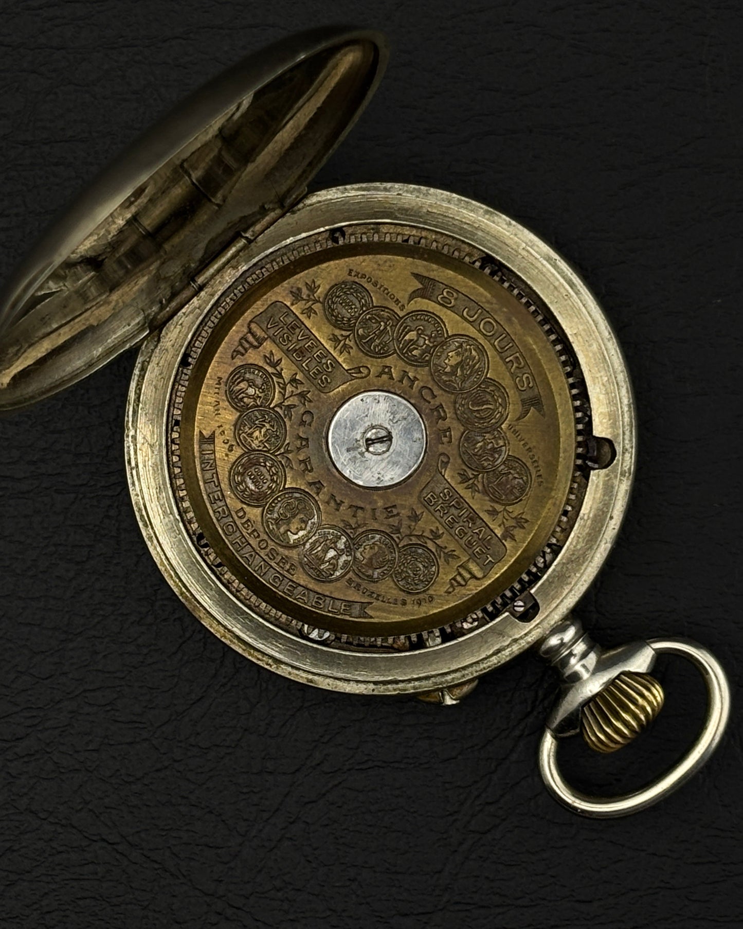 Antique Silver Swiss Lever Hebdomas style Pocket Watch | 8-Day Movement