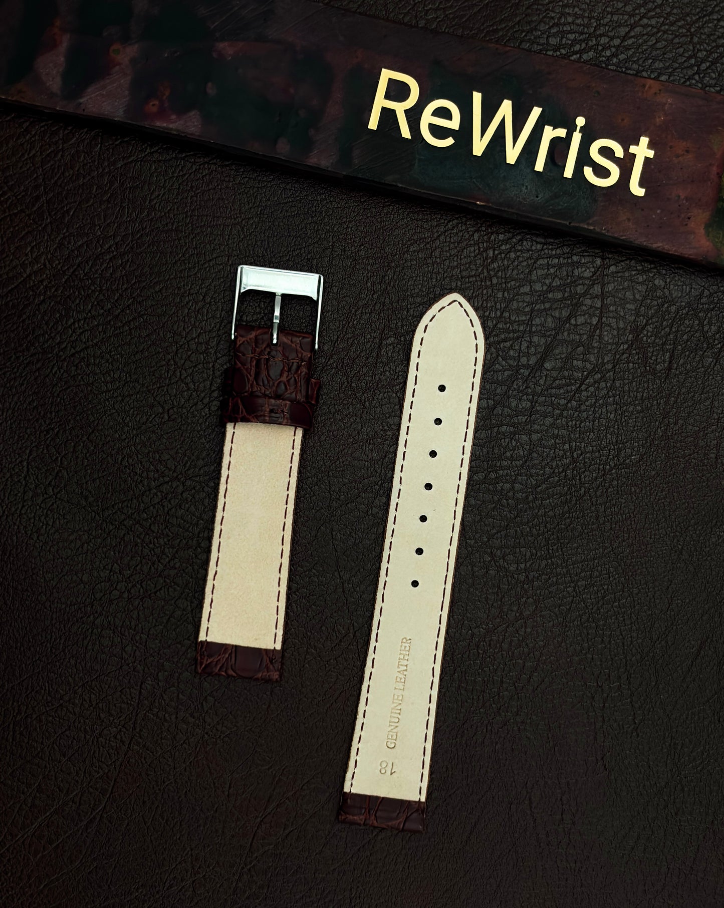 Italian Leather Strap - Brown