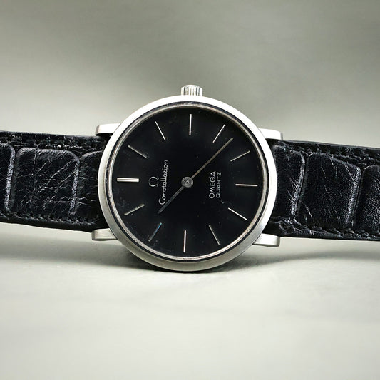 Omega Constellation Quartz - Rare Black Dial