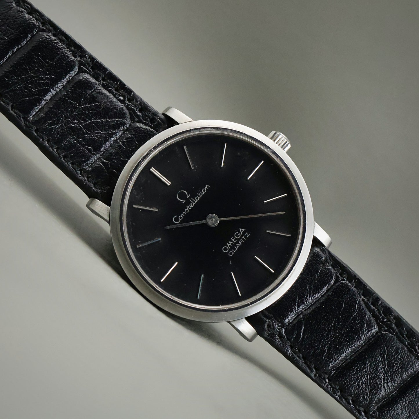 Omega Constellation Quartz - Rare Black Dial