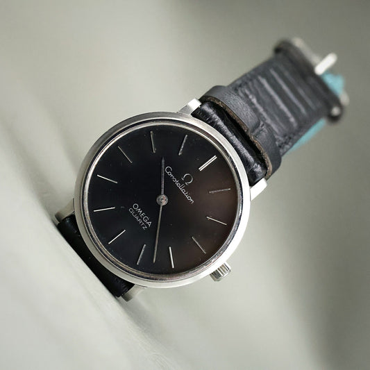 Omega Constellation Quartz - Rare Black Dial