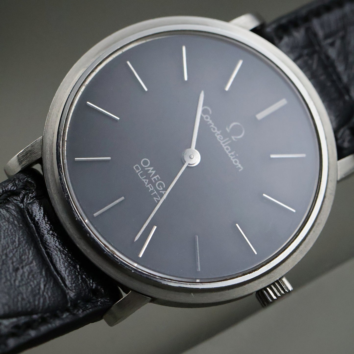 Omega Constellation Quartz - Rare Black Dial