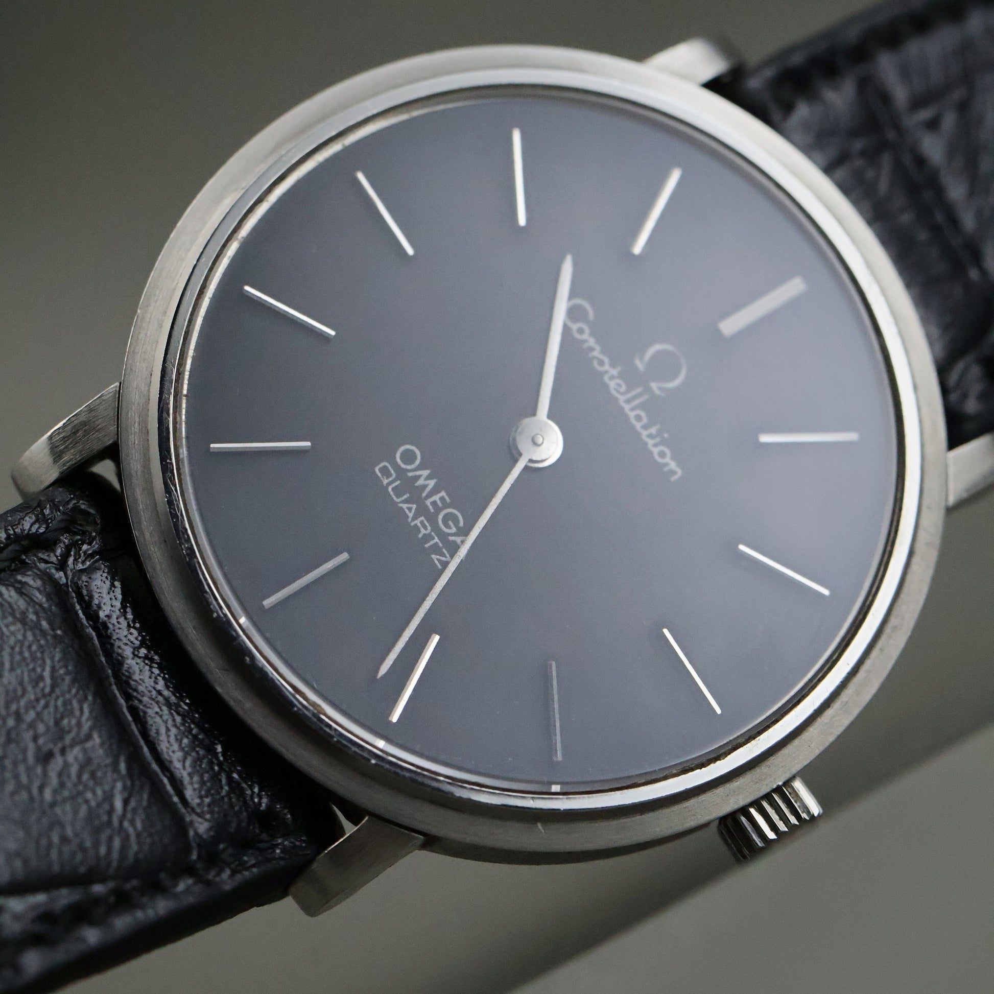 Omega Constellation Quartz - Rare Black Dial