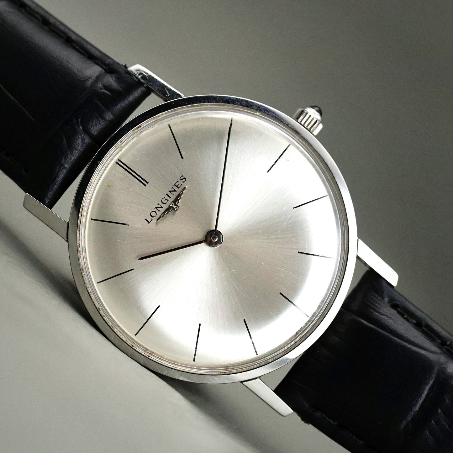 Longines Ultra-Thin Dress - NOS Silver Sunburst