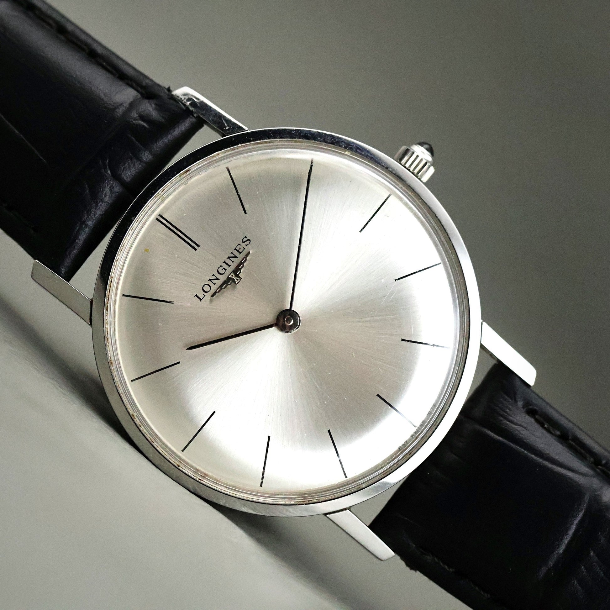 Longines Ultra-Thin Dress - NOS Silver Sunburst