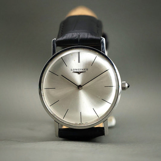 Longines Ultra-Thin Dress - NOS Silver Sunburst