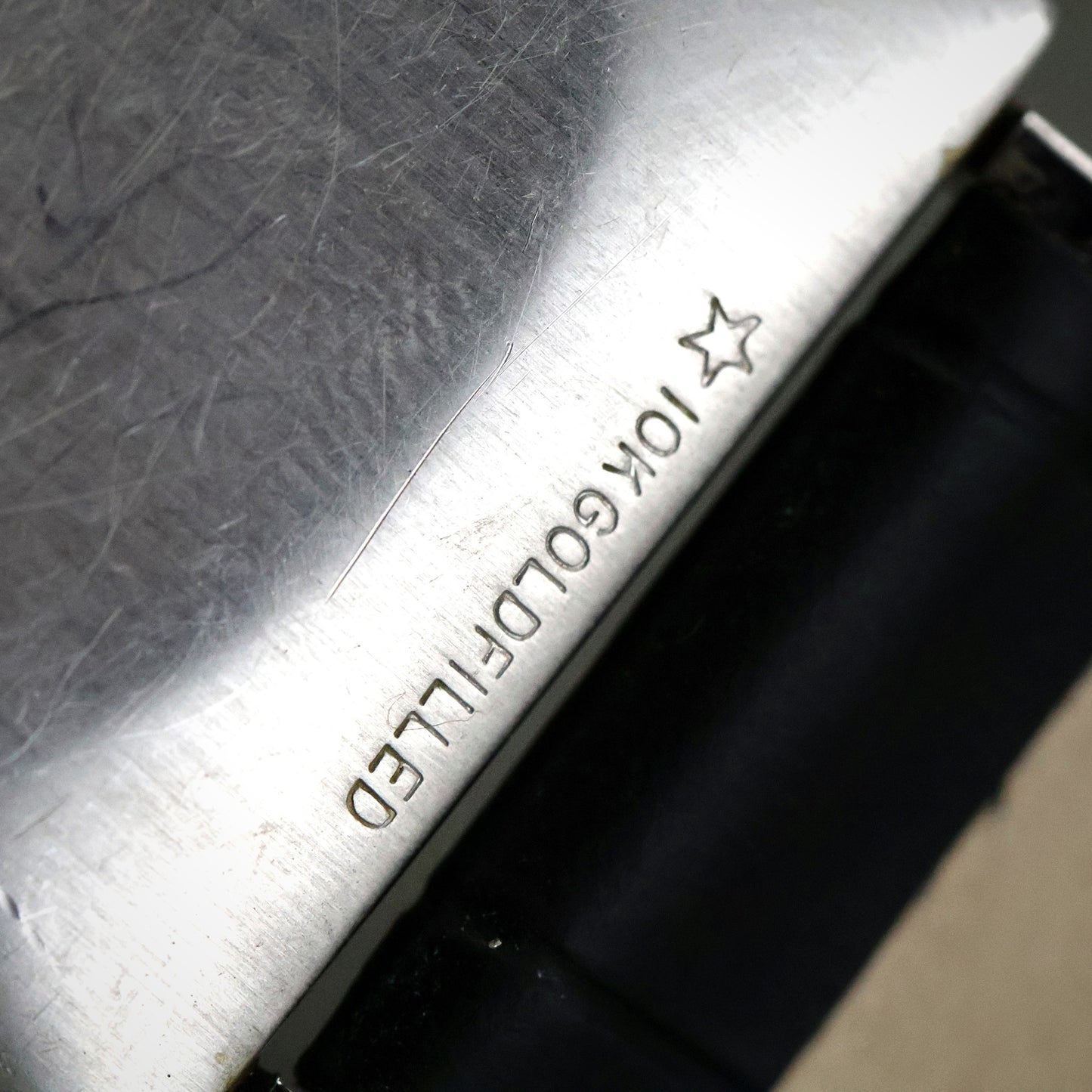 Longines Tank - 10K White Gold Filled, Black Dial