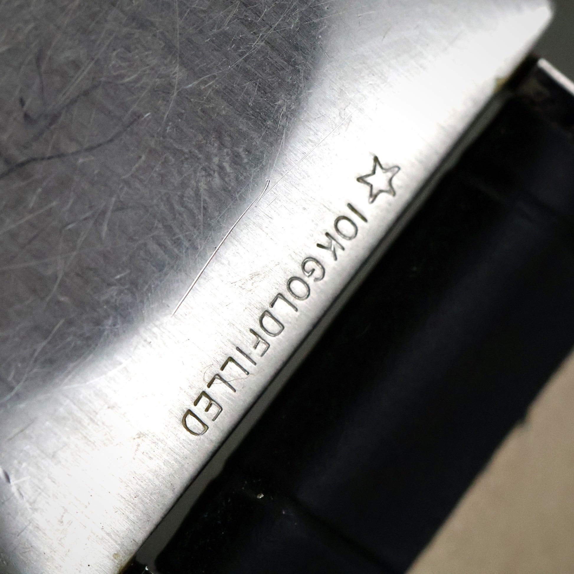 Longines Tank - 10K White Gold Filled, Black Dial