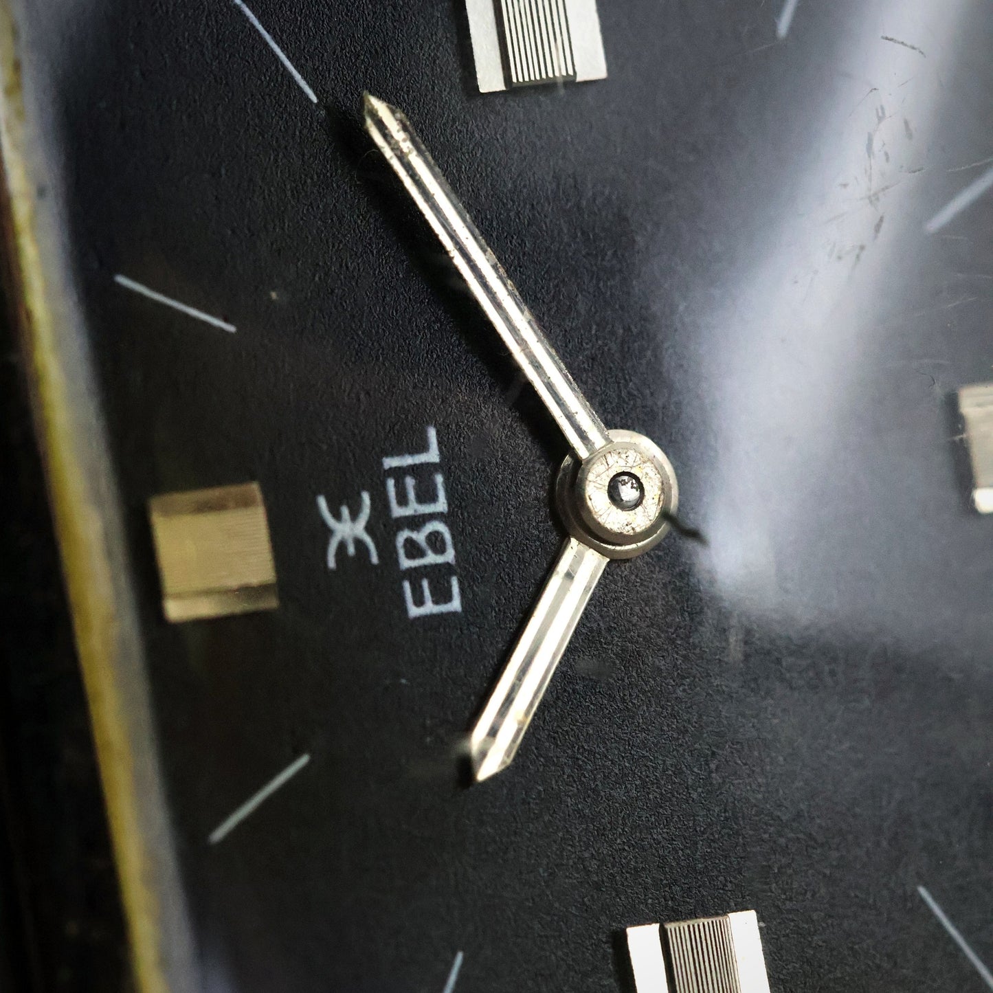 Ebel Square - Black Dial, Architectural Case