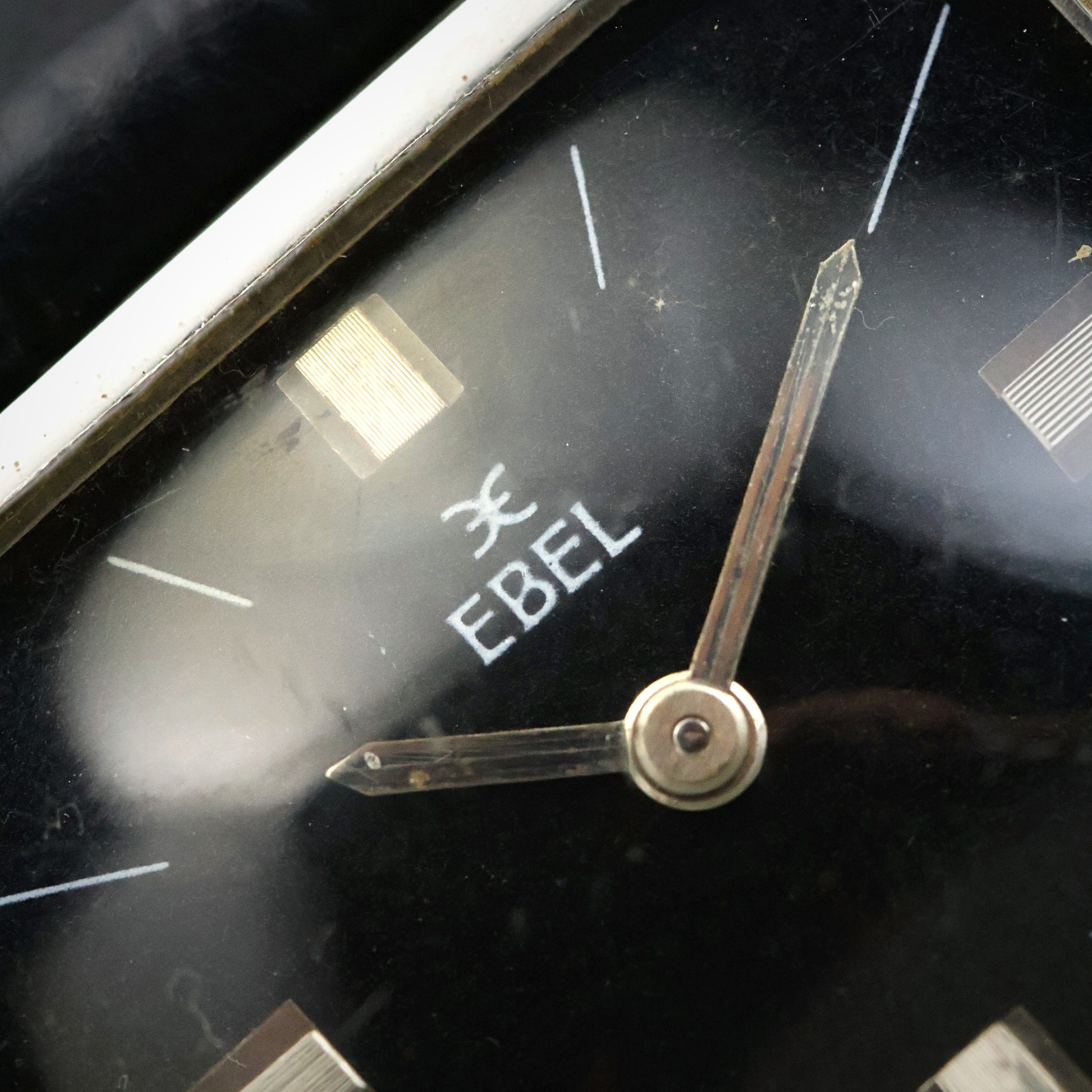 Ebel Square - Black Dial, Architectural Case