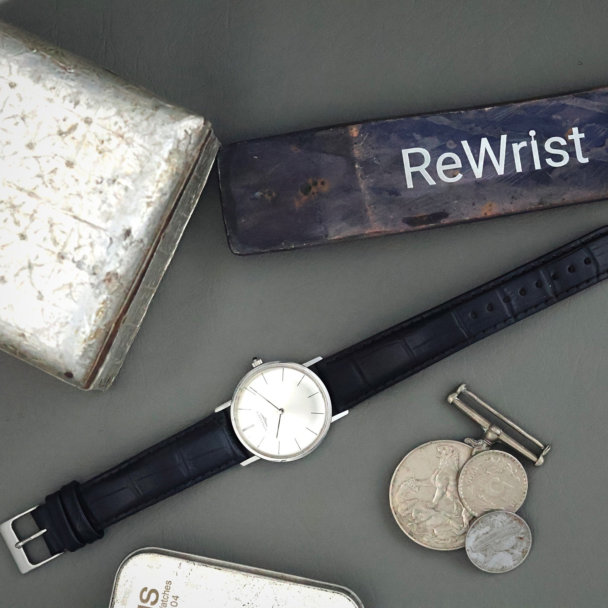 Longines Ultra-Thin Dress - NOS Silver Sunburst