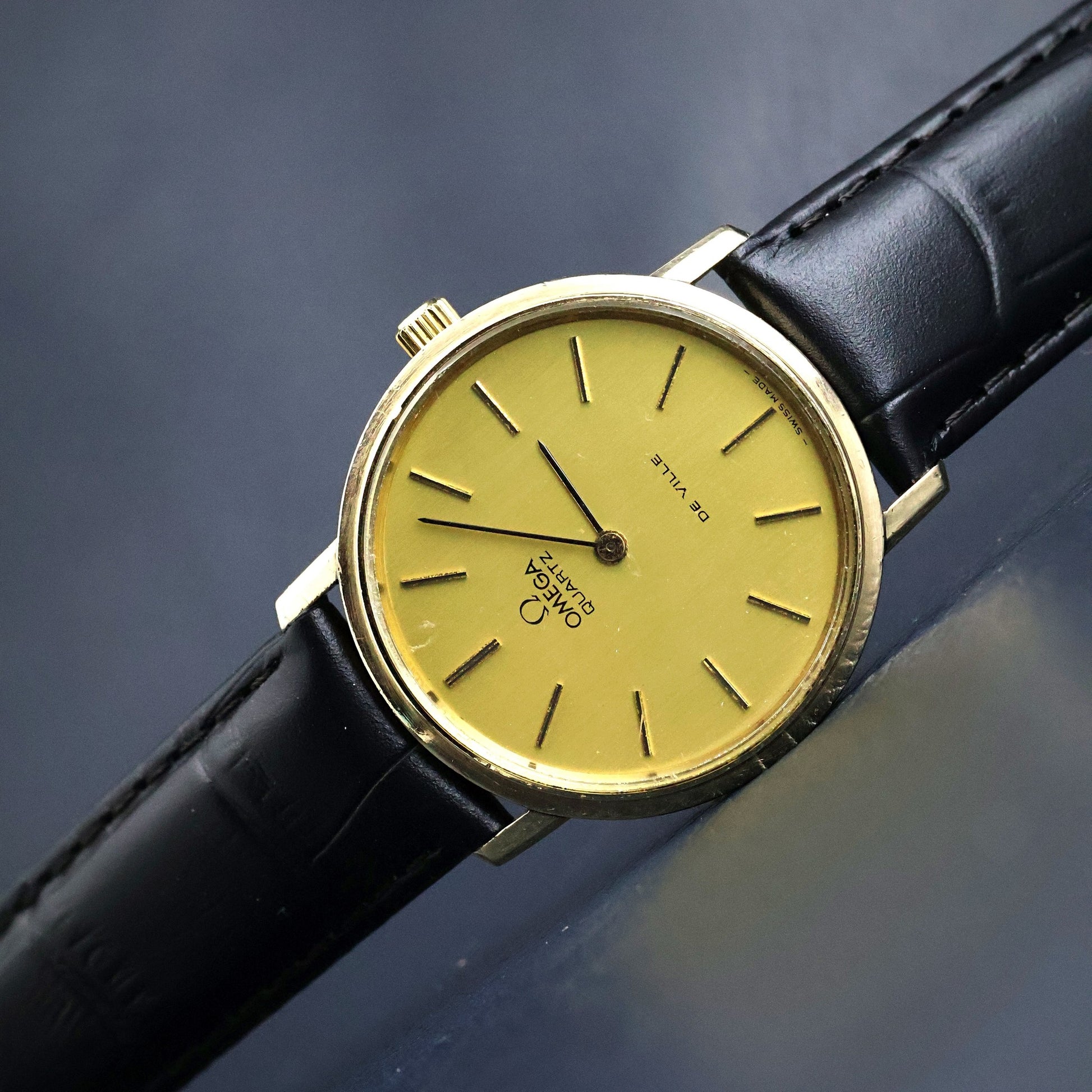 Omega De Ville Quartz - 10K Gold Filled Round