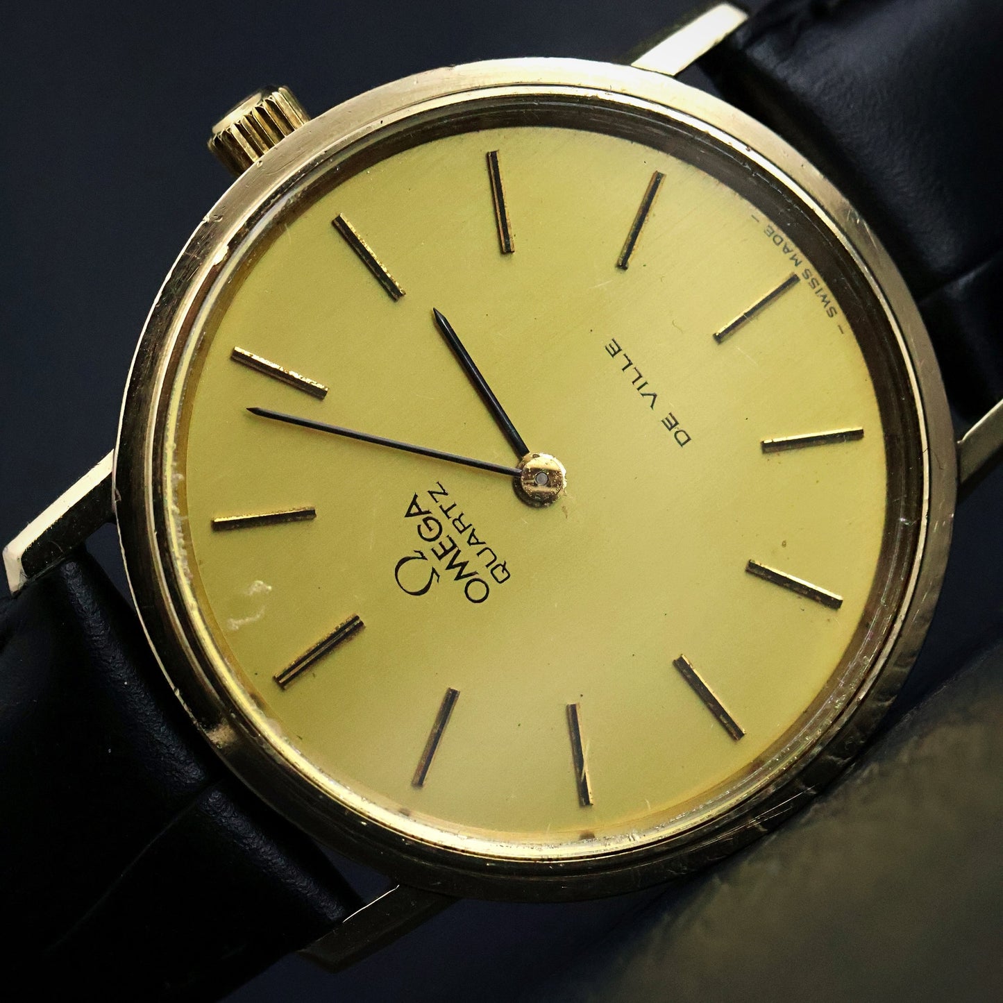 Omega De Ville Quartz - 10K Gold Filled Round