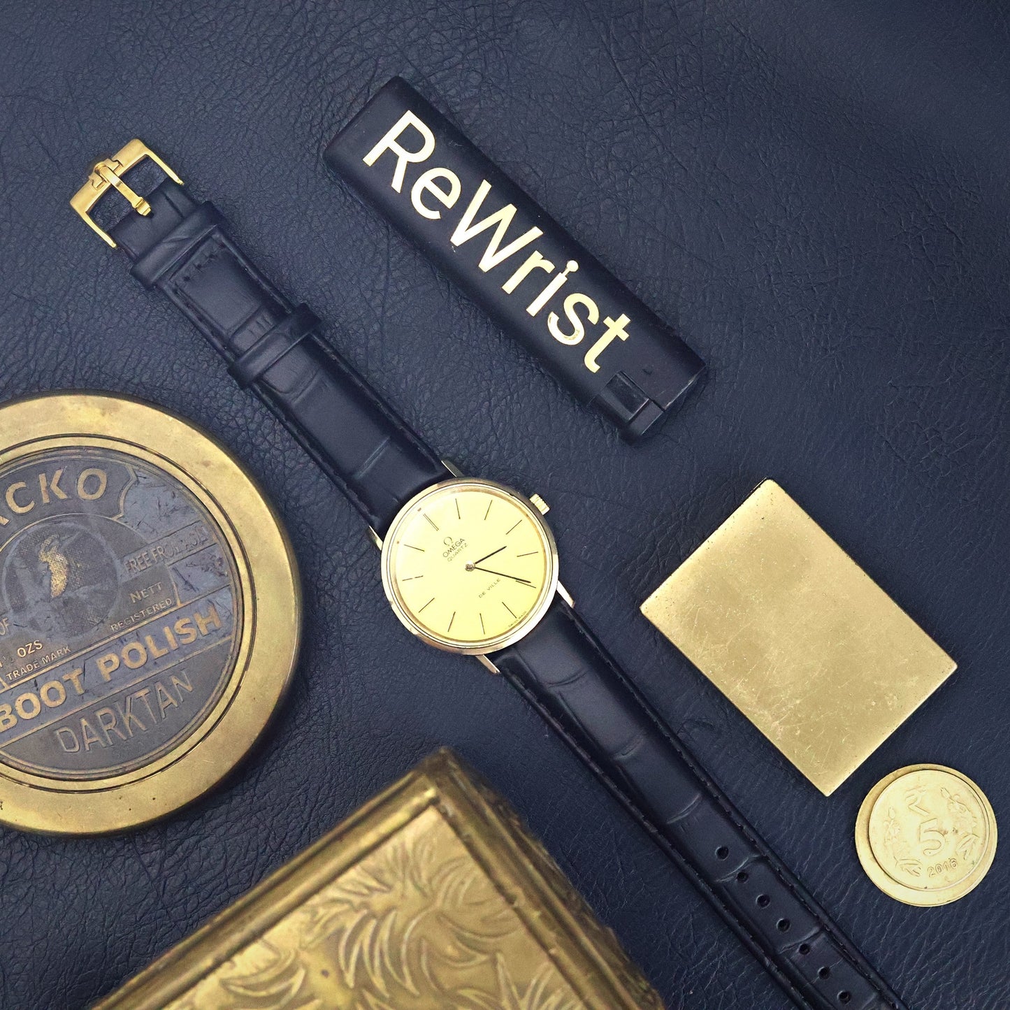 Omega De Ville Quartz - 10K Gold Filled Round