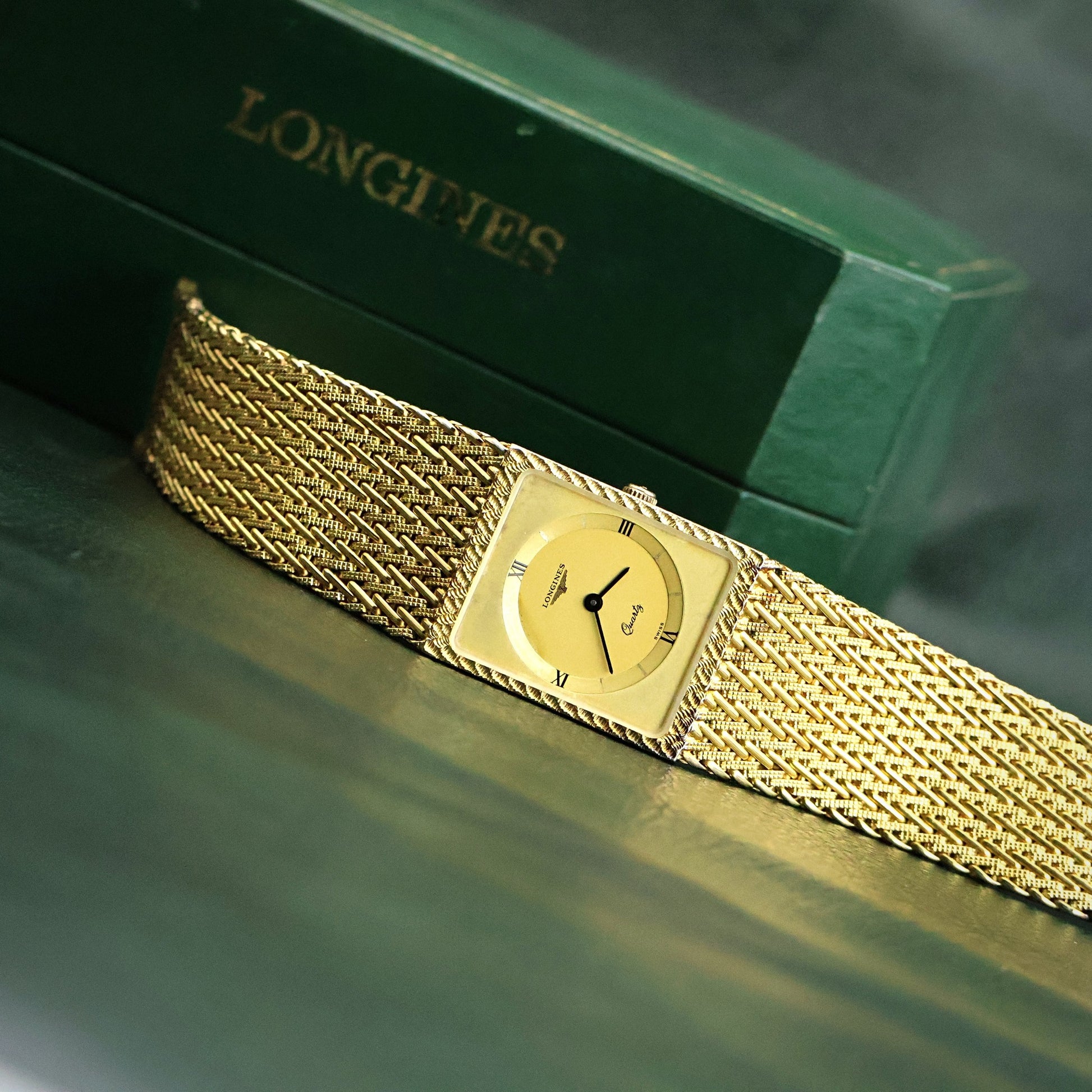 Longines Gold Mesh - Complete Set with Box & Papers