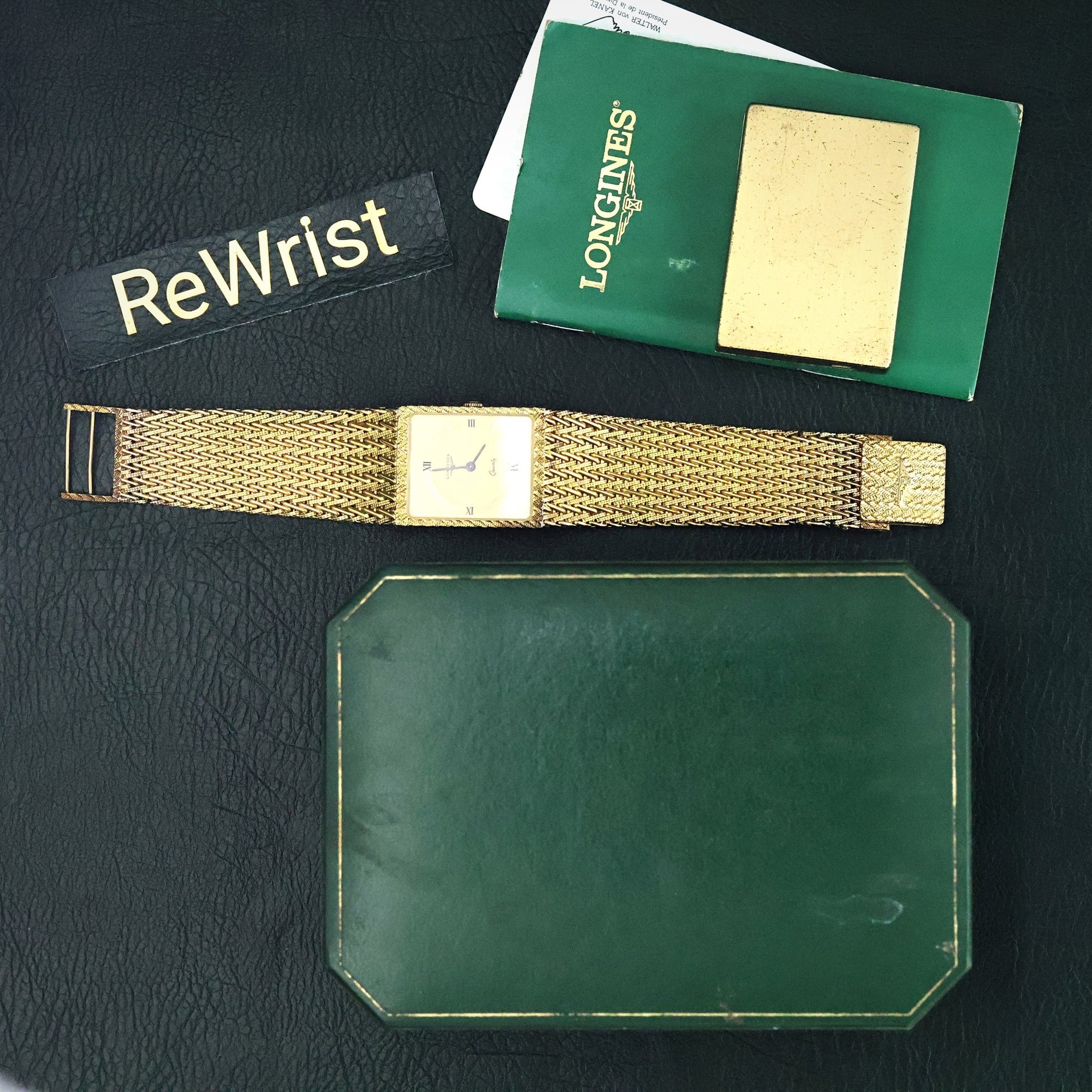 Longines Gold Mesh - Complete Set with Box & Papers