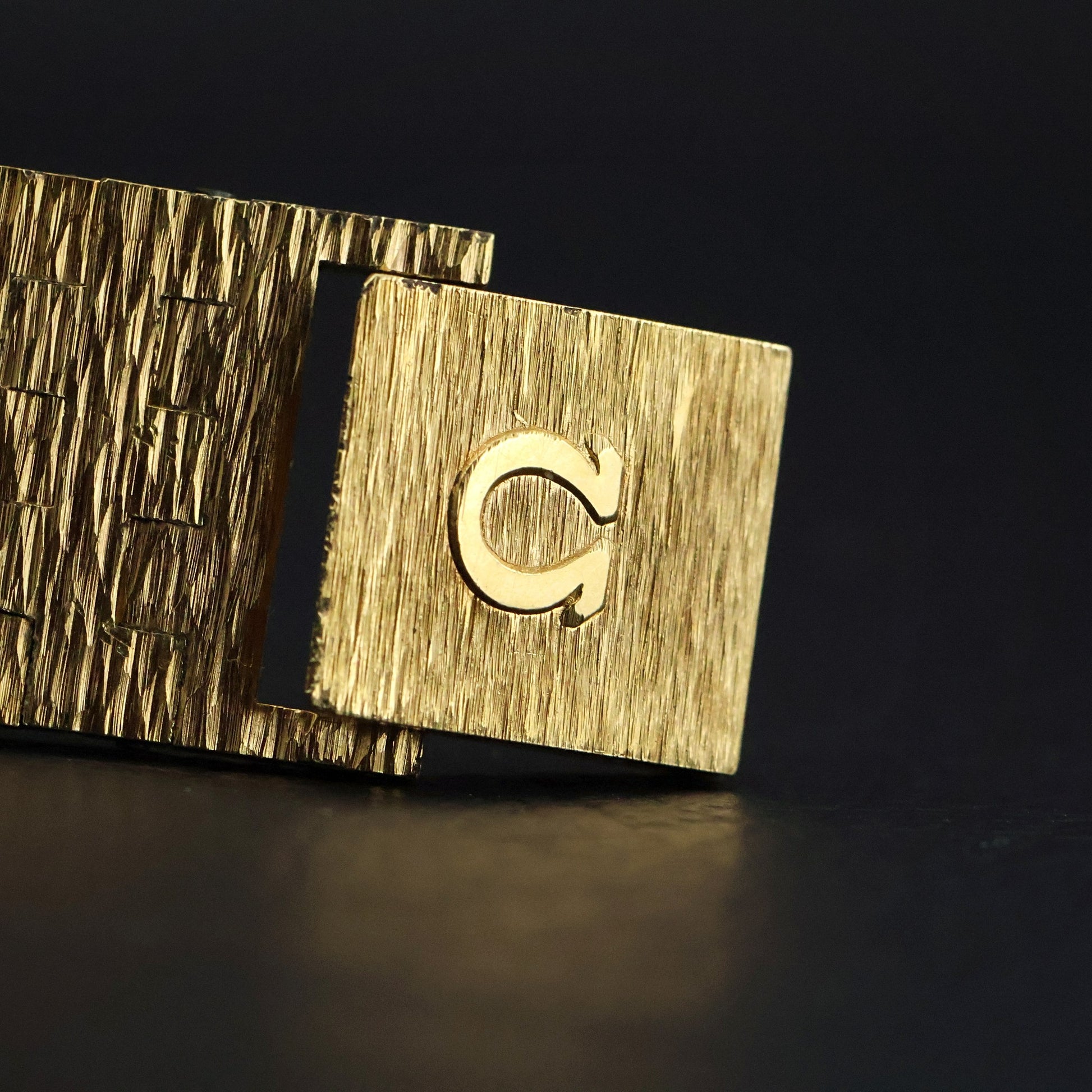 Omega Gold Dress Watch | Square Case | Gold Mesh Bracelet