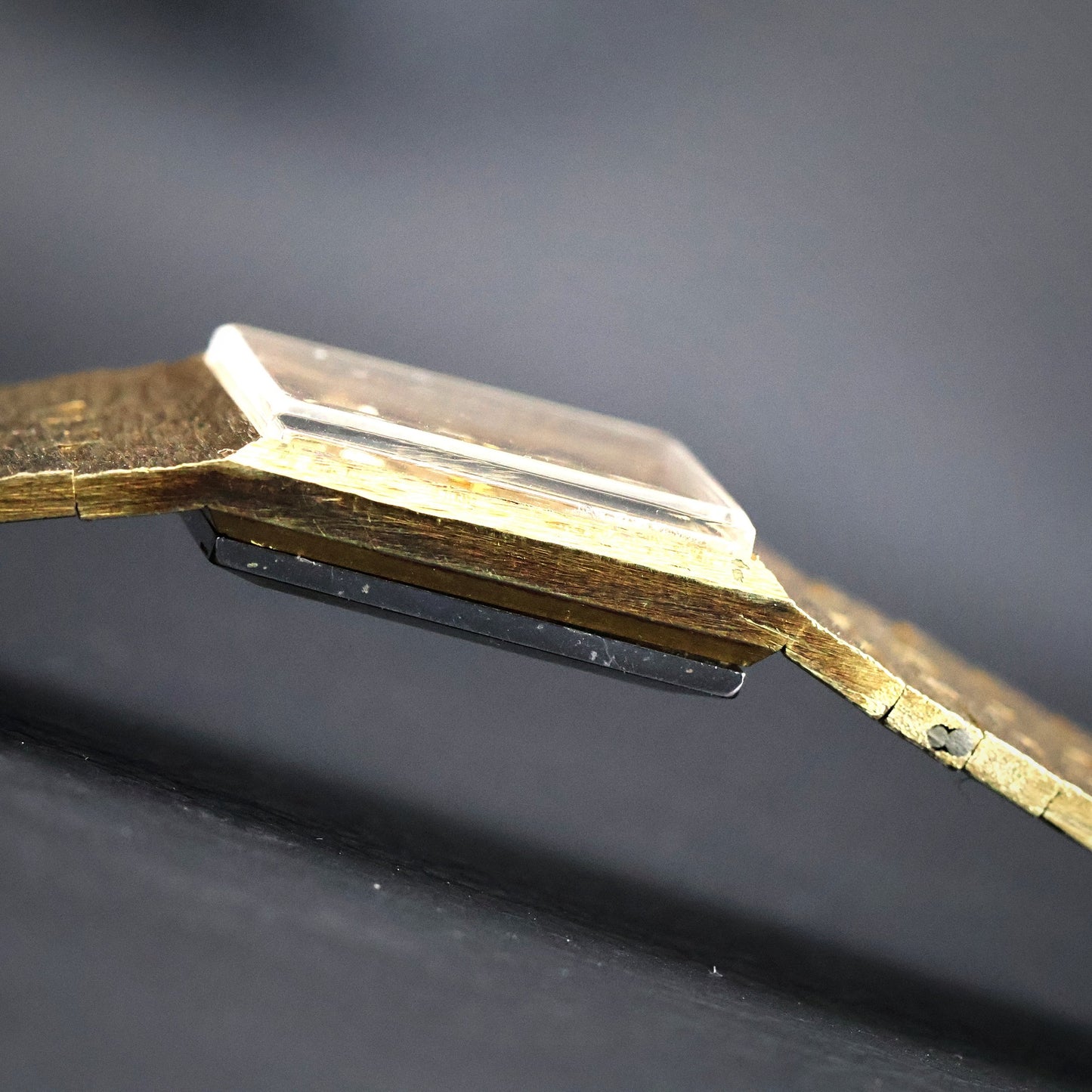 Omega Gold Dress Watch | Square Case | Gold Mesh Bracelet