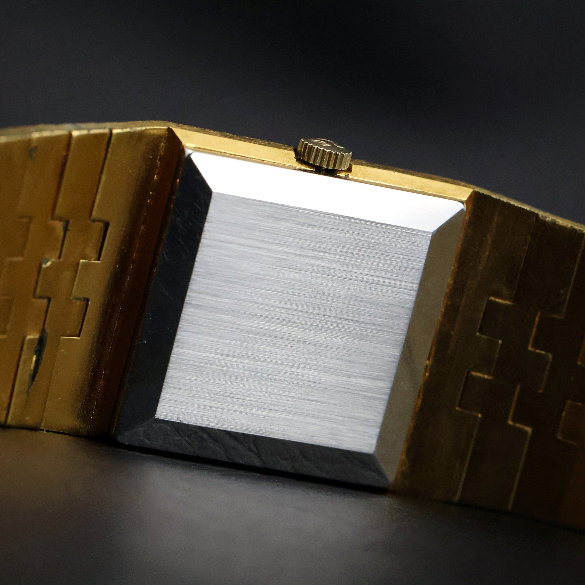 Omega Gold Dress Watch | Square Case | Gold Mesh Bracelet