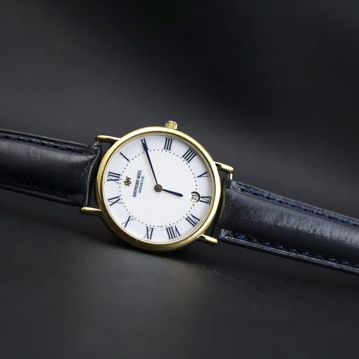 Raymond Weil Dress Watch | Gold Tone | White Roman Dial | Date