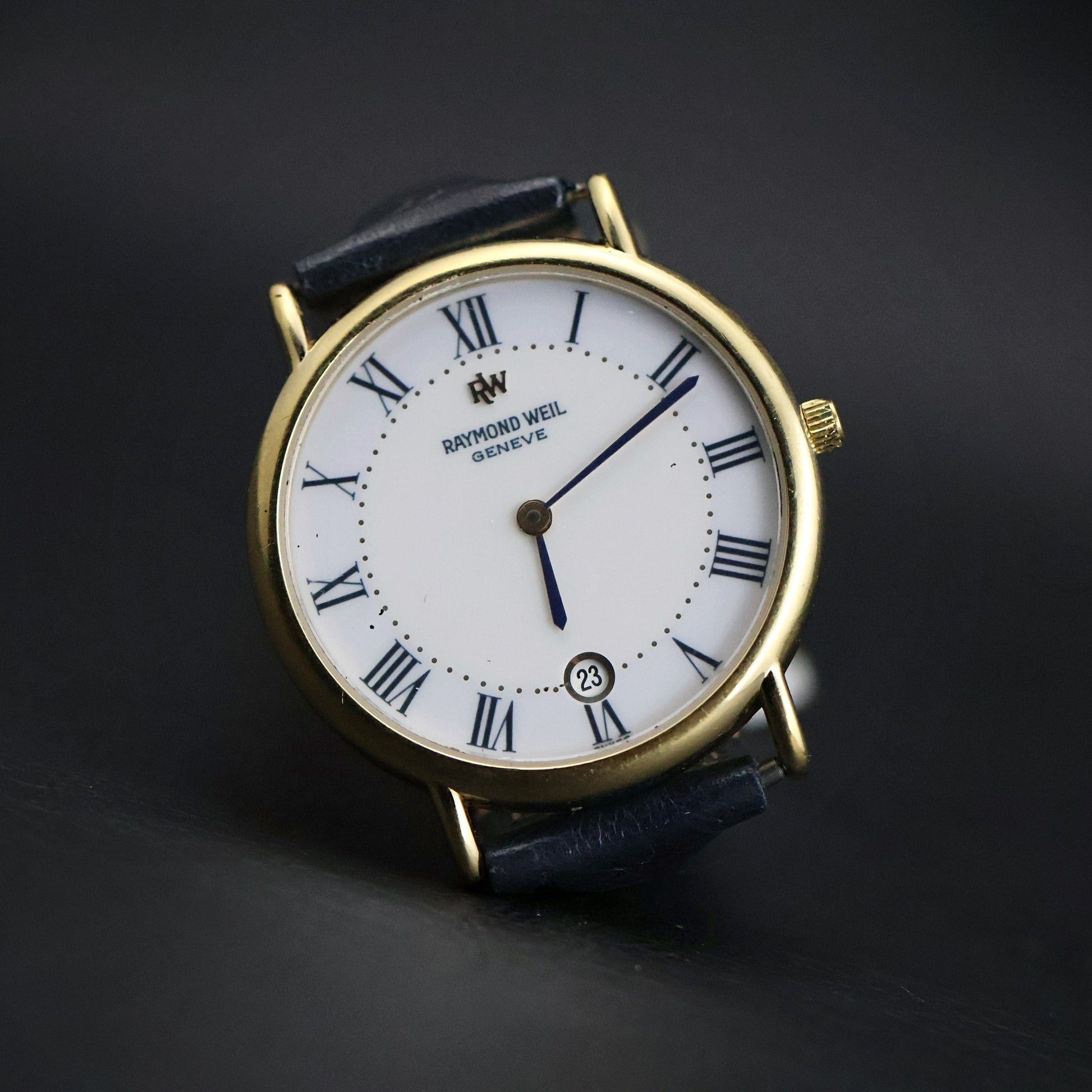 Raymond Weil Dress Watch | Gold Tone | White Roman Dial | Date