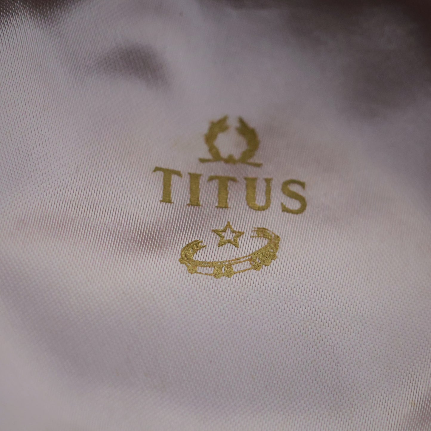 Titus Ladies Concealed-Dial Bangle Watch | White Enamel Star Pattern | Original Box