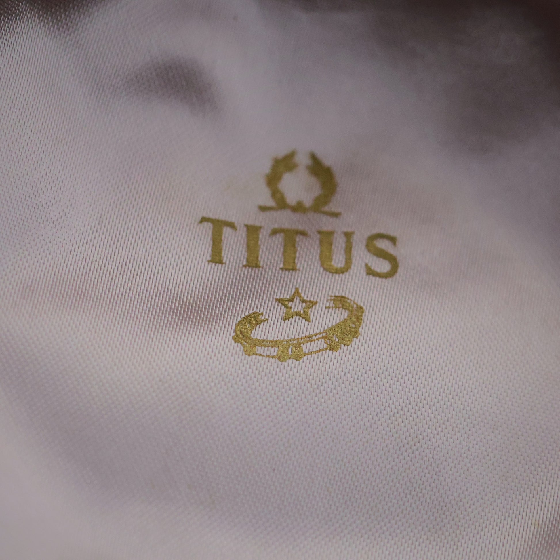 Titus Ladies Concealed-Dial Bangle Watch | White Enamel Star Pattern | Original Box
